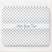 Silver Gradient Polka Dots von Shirley Taylor Mousepad (Vorne)