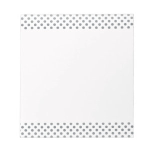 Silver Gradient Polka Dots von Shirley Taylor Notizblock