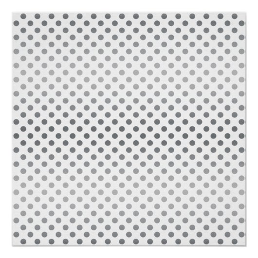 Silver Gradient Polka Dots von Shirley Taylor Poster (Vorderseite)