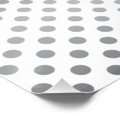 Silver Gradient Polka Dots von Shirley Taylor Poster (Ecke)