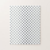 Silver Gradient Polka Dots von Shirley Taylor Puzzle (Vertikal)