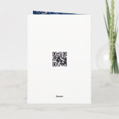 Silver Graduation 2026 Laurel Wreath On Blue Karte (Rückseite)