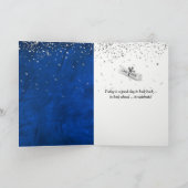 Silver Graduation 2026 Laurel Wreath On Blue Karte (Innenseite)