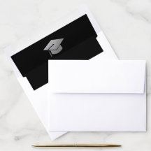 Silver Graduation Cap auf einer beliebigen Farbe