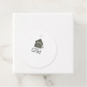 Silver Graduation Cap Glitzer hinzufügen Name grad Geschenkanhänger (Beispiel)