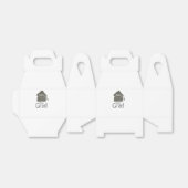 Silver Graduation Cap Glitzer hinzufügen Name grad Geschenkschachtel (Ungefaltet)