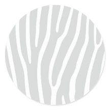 Silver Grau and White Animal Print