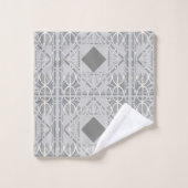 Silver Grau Diamond Handtuchhandtuch Set (Waschlappen)