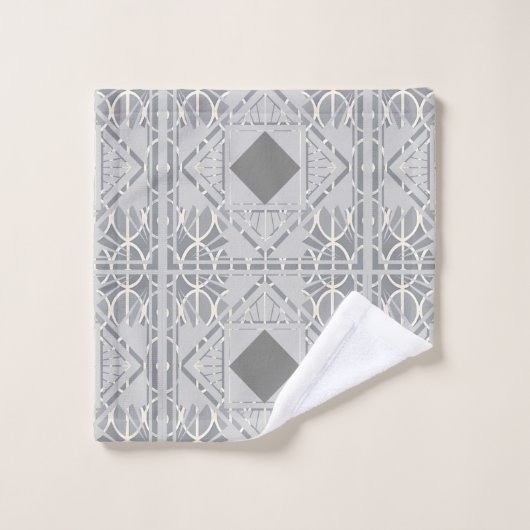 Silver Grau Diamond Handtuchhandtuch Set (Waschlappen)