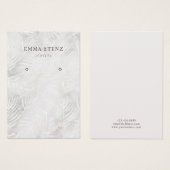 Silver Grau & Dusty Pink Palm Earring Display Card (Vorne & Hinten)