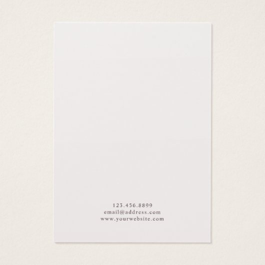 Silver Grau & Dusty Pink Palm Earring Display Card (Rückseite)