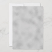 Silver grau elegante Schönheitssalon große Öffnung Einladung (Rückseite)