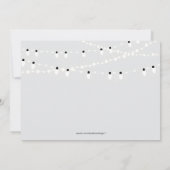 Silver / Gray 25. Foto Hochzeit Jahrestag Einladung (Rückseite)