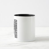Silver Gray and Black Initial M Monogram Tasse (Zentrum)