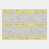 Silver Gray and Gold Geschenkpapier Set (Vorderseite 2)