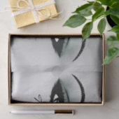 Silver Gray Aquamarin Blush Metallic Danke für Ihr Seidenpapier (Geschenk)