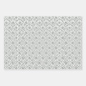 Silver Gray Arabesque Design Geschenkpapier Set (Vorderseite 2)
