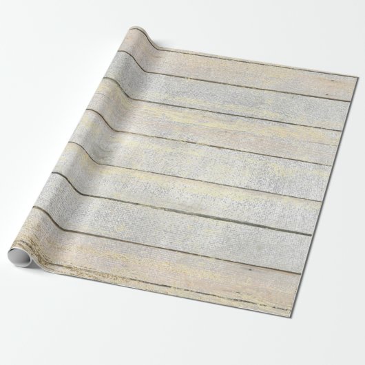 Silver Gray Beach Champaign Gold Wood Rustic Geschenkpapier (Ungerollt)