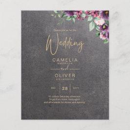 Silver Gray Berry Floral Wedding Winter Fall