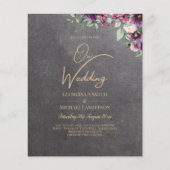 Silver Gray Berry Floral Wedding Winter Fall (Vorderseite)