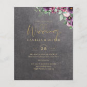 Silver Gray Berry Floral Wedding Winter Fall (Vorderseite)