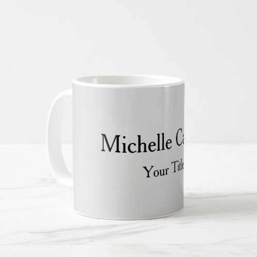 Silver Gray Beruflich Einzigartig klassisch einfac Kaffeetasse (Vorderseite Links)