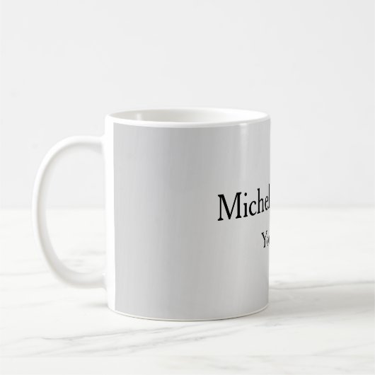Silver Gray Beruflich Einzigartig klassisch einfac Kaffeetasse (Links)