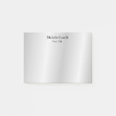 Silver Gray Beruflich Einzigartig klassisch einfac Post-it Klebezettel (Vorderseite)