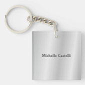 Silver Gray Beruflich Einzigartig klassisch einfac Schlüsselanhänger (Vorderseite)