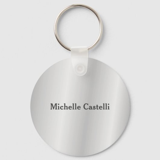 Silver Gray Beruflich Einzigartig klassisch einfac Schlüsselanhänger (Vorderseite)