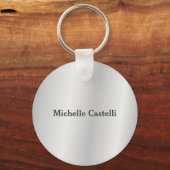 Silver Gray Beruflich Einzigartig klassisch einfac Schlüsselanhänger (Vorderseite)