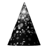 Silver Gray Black Glitzer #3 (Imitats Glitzer) Partyhütchen (Links)