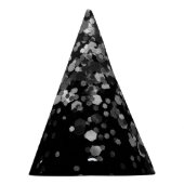 Silver Gray Black Glitzer #3 (Imitats Glitzer) Partyhütchen (Rechts)