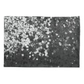 Silver Gray Black Glitzer Glam #1 Kissenbezug (Rückseite)