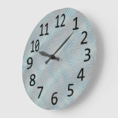 Silver Gray Blue Abstrakt Diagonal Lines Uhren (Winkel)