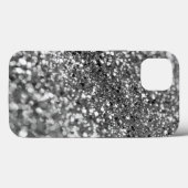 Silver Gray Bokeh Glitzer #1 (Imitate Glitzer) #de Case-Mate iPhone Hülle (Rückseite (Horizontal))