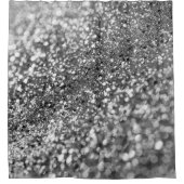Silver Gray Bokeh Glitzer #1 (Imitate Glitzer) #de Duschvorhang (Vorderseite)