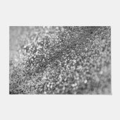 Silver Gray Bokeh Glitzer #1 (Imitate Glitzer) #de Fußmatte (Vorderseite)