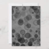 Silver Gray Bokeh Masculine Bachelor Party Einladung (Rückseite)