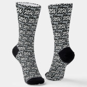 Silver Gray Bold Brush Class of 2026 Socks Socken (Gewinkelt)