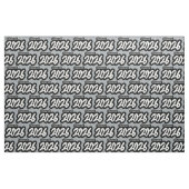 Silver Gray Bold Brush Class of 2026 Stoff (Fat Quarter (45,7 x 55,9 cm))