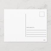 Silver Gray Botanical Elegantes Foto Feiertagspostkarte (Rückseite)