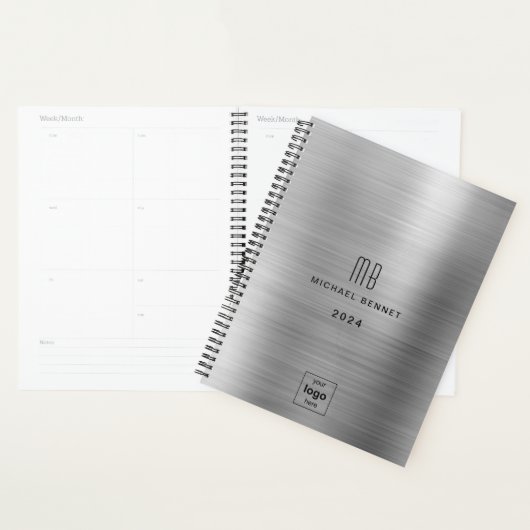 Silver Gray Business Logo 2024 Planer (Anzeige)