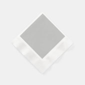 Silver Gray Cocktail Papier Napkin Serviette (Ecke)