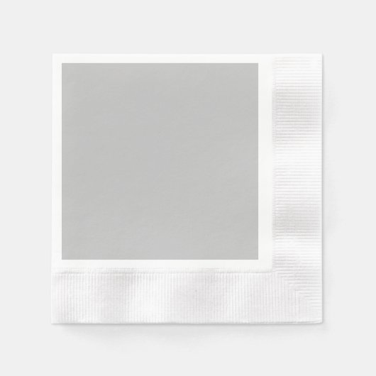 Silver Gray Cocktail Papier Napkin Serviette (Vorderseite)