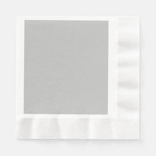 Silver Gray Coined Luncheon Paper Napkin Serviette (Vorderseite)