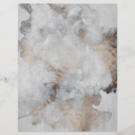 Silver Gray Copper Granit Scrapbook Paper