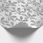 Silver Gray Crystals Hashish Foil Metal Swarovski Geschenkpapier (Ecke)