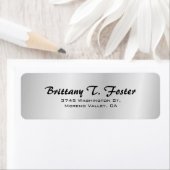 Silver Gray Curve Pinselschrift Elegant Minimalist (Insitu)