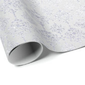 Silver Gray Damask Metallic Shiny Monochromatisch Geschenkpapier (Rolleneckpunkt)